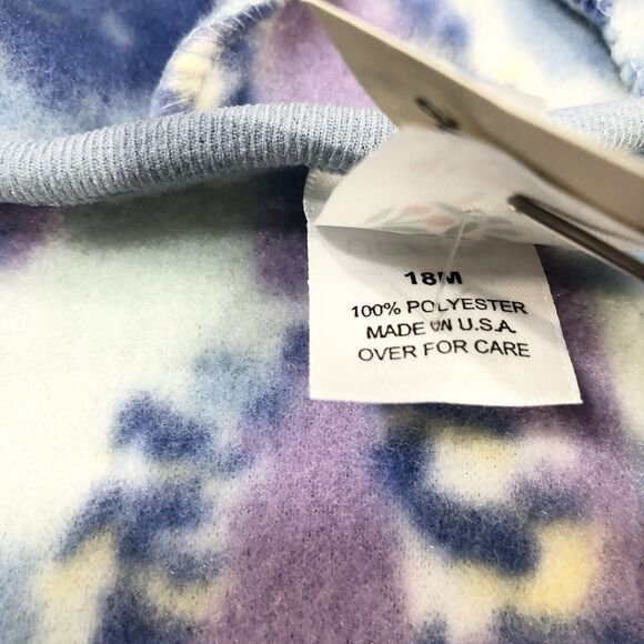 Vintage USA REI Fleece Cherry Tree Snug Suit Blue/Purple Baby Infant 18 Months - Picture 14 of 14